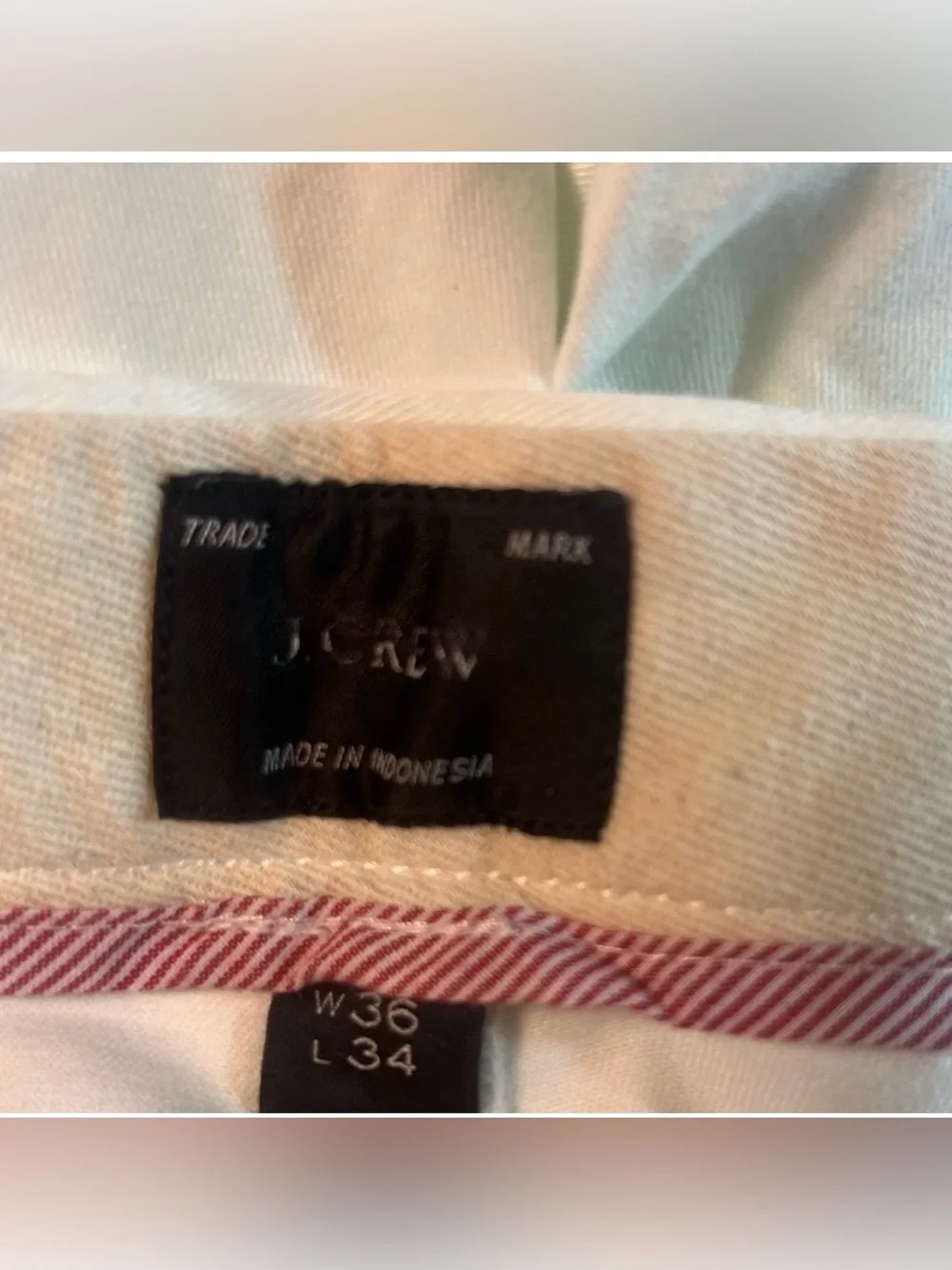 J. Crew 770™ Straight-fit stretch chino pant in white